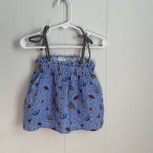 Blue Butterfly Print Baby Top Size 12M Nordstrom brand